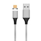 M11 3A USB to Micro USB Nylon Braided Magnetic Data Cable, Cable Length: 2m, Micro USB