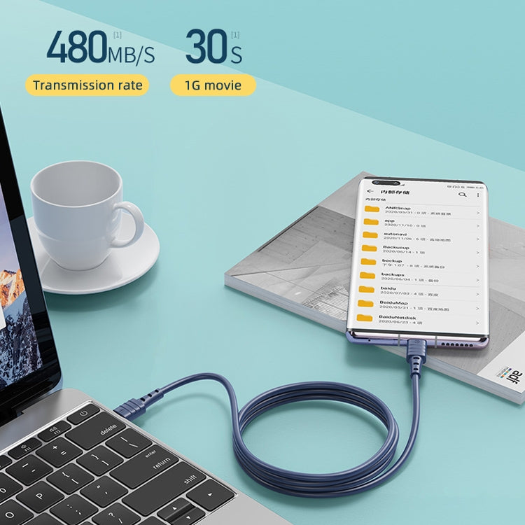 REMAX RC-068 PD 65W Type-C / USB-C to Type-C / USB-C High Elastic TPE Fast Charging Data Cable, Length: 1m, Type-C to Type-C