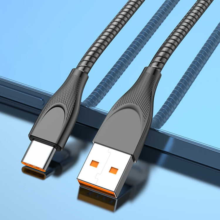 ADC-009 USB to USB-C / Type-C Zinc Alloy Hose Fast Charging Data Cable, Cable Length: 1m, USB to USB-C / Type-C