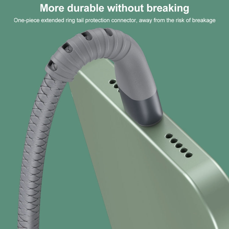 IVON CA92 2.4A Max USB to USB-C / Type-C Rubber Fast Charging Data Cable, Length: 1.5m, Type-C