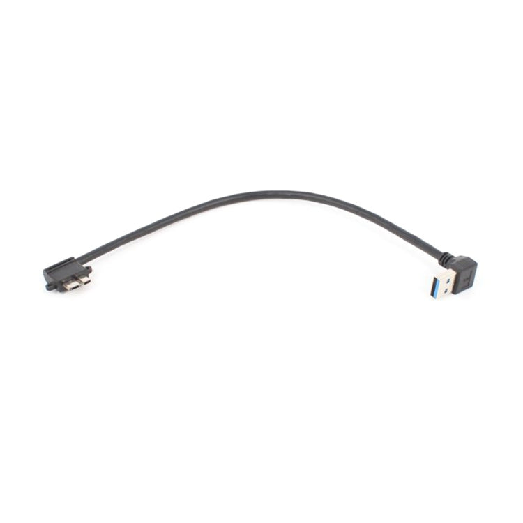 2 PCS USB 3.0 Upper Elbow Male to Micro USB 3.0 Elbow Charging Data Cable, Cable Length: 27cm