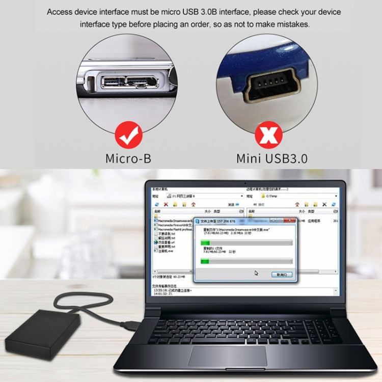 2 PCS USB 3.0 Upper Elbow Male to Micro USB 3.0 Elbow Charging Data Cable, Cable Length: 27cm