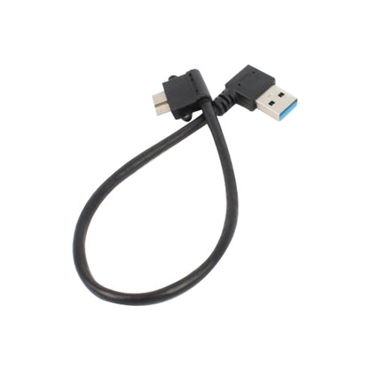 2 PCS USB 3.0 Right Elbow Male to Micro USB 3.0 Elbow Charging Data Cable, Cable Length: 27cm