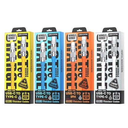 WK WDC-188 Qjie Series 100W USB-C/Type-C to USB-C/Type-C Fast Charge Data Cable, Length: 1m, USB-C/Type-C to USB-C/Type-C