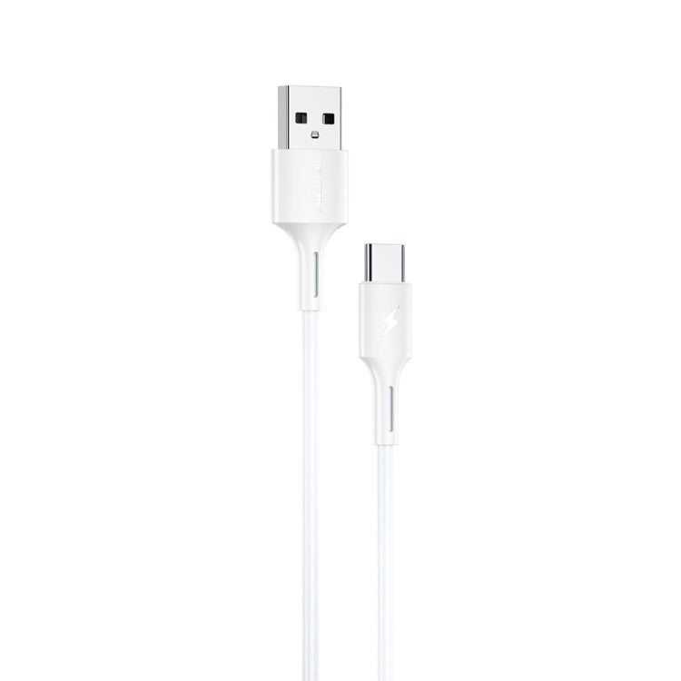 WK WDC-136 USB to Type-C / USB-C 3A Fast Charging Data Cable, USB to Type-C(White)