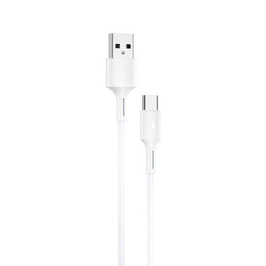 WK WDC-136 USB to Type-C / USB-C 3A Fast Charging Data Cable, USB to Type-C(White)