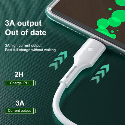 WK WDC-136 USB to Type-C / USB-C 3A Fast Charging Data Cable, USB to Type-C(White)