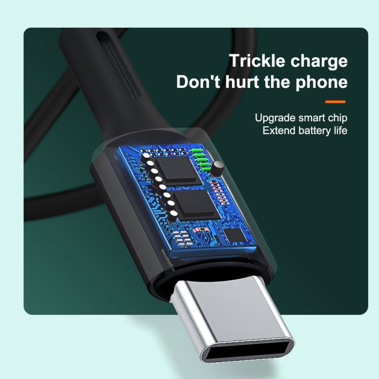 WK WDC-136 USB to Type-C / USB-C 3A Fast Charging Data Cable, USB to Type-C(White)