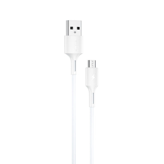 WK WDC-136 USB to Micro USB 3A Fast Charing Data Cable, USB to Micro USB(White)