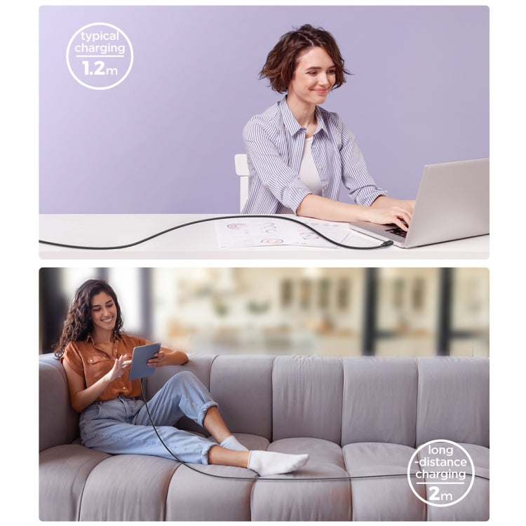 JOYROOM S-CC100A14 Multi-Color Series 60W USB-C / Type-C to USB-C / Type-C Fast Charging Data Cable, Length:1.2m