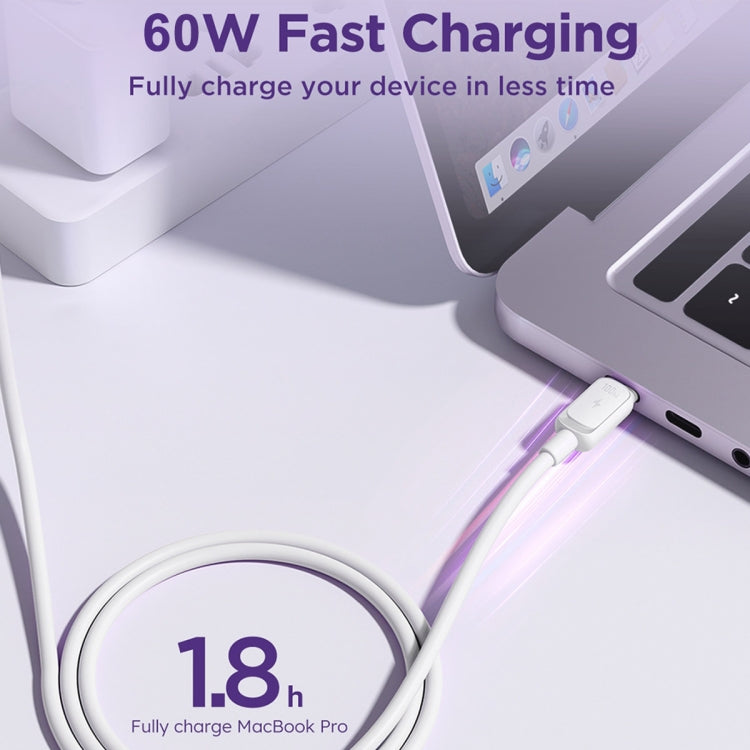 JOYROOM S-CC100A14 Multi-Color Series 60W USB-C / Type-C to USB-C / Type-C Fast Charging Data Cable, Length:1.2m, Type-C to Type-C