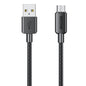 WEKOME WDC-03 Tidal Energy Series 3A USB to Micro USB Braided Data Cable, Length: 1m, USB to Micro USB