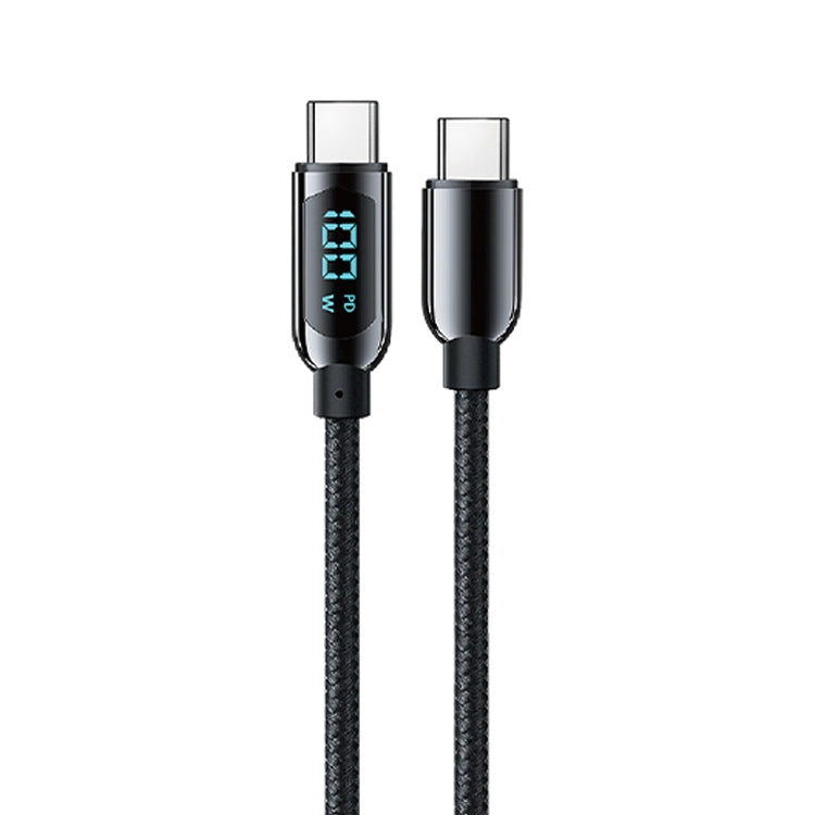 Mutural Li-CC002 1.2m 100W Digital Display USB-C / Type-C to Type-C Charging Data Cable, Type-C to Type-C