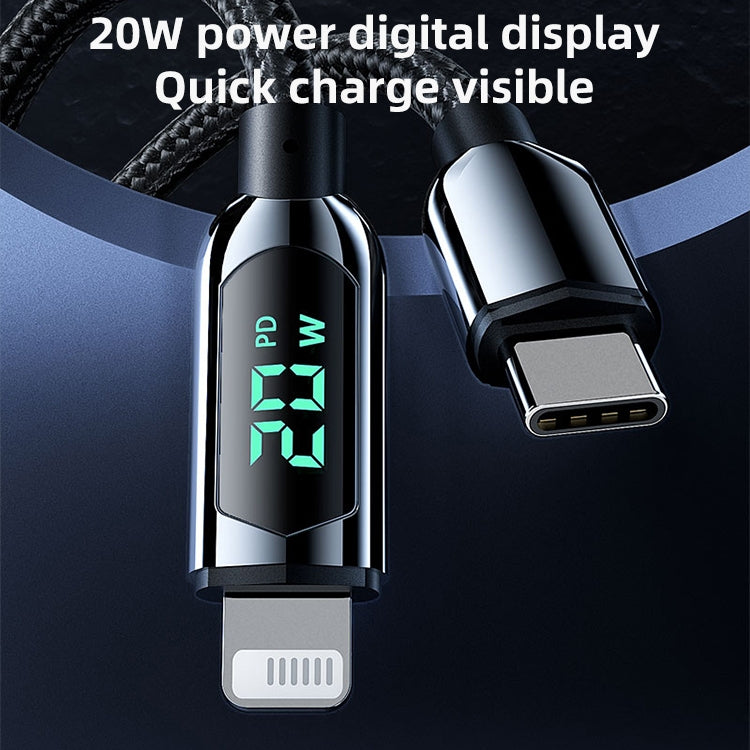 Mutural Li-CC002 1.2m 100W Digital Display USB-C / Type-C to Type-C Charging Data Cable, Type-C to Type-C