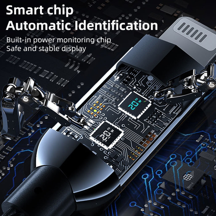 Mutural Li-CC002 1.2m 100W Digital Display USB-C / Type-C to Type-C Charging Data Cable, Type-C to Type-C