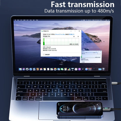 Mutural Li-CC002 1.2m 100W Digital Display USB-C / Type-C to Type-C Charging Data Cable, Type-C to Type-C