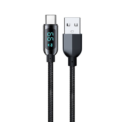 Mutural Li-CC003 1.2m 66W Digital Display USB to Type-C Charging Data Cable, USB to Type-C