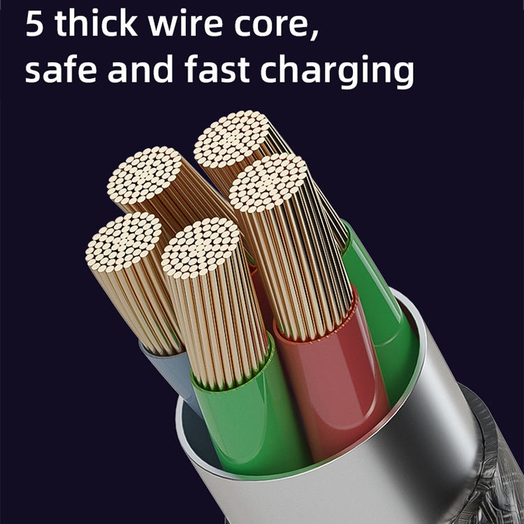 Mutural Li-CC009 1.2m 100W Transparent USB-C / Type-C to Type-C Charging Data Cable, Type-C to Type-C