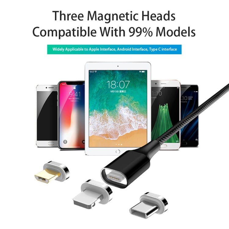 M11 5A USB to USB-C / Type-C Nylon Braided Magnetic Data Cable, Cable Length: 2m, USB-C / Type-C