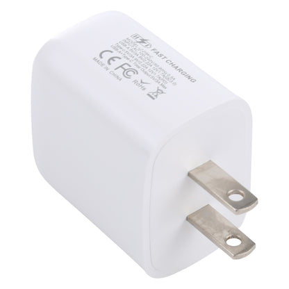 LZ-215A+C 20W QC 3.0 USB + PD 3.0 USB-C / Type-C Fast Charging Travel Charger, US Plug, US Plug