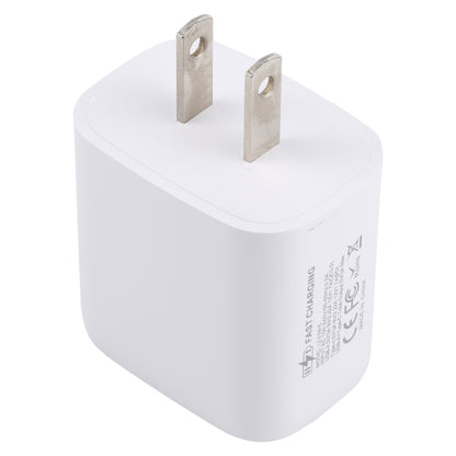 LZ-215A+C 20W QC 3.0 USB + PD 3.0 USB-C / Type-C Fast Charging Travel Charger, US Plug, US Plug