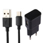 5V 2.1A Intelligent Identification USB Charger with 1m USB to USB-C / Type-C Charging Cable, EU Plug