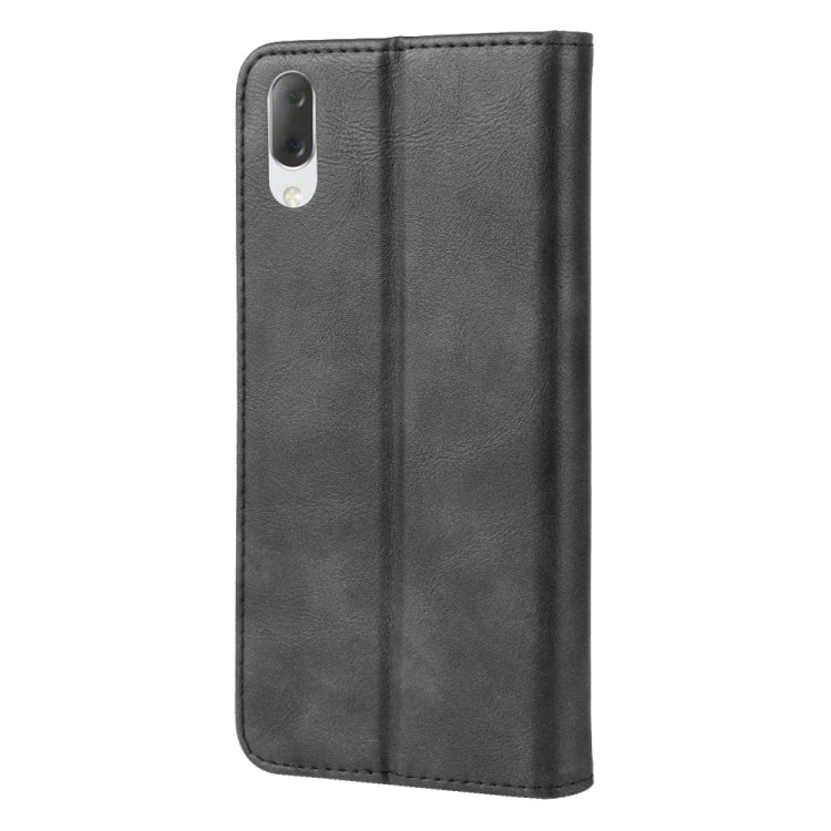 Magnetic Snap Retro Crazy Horse Texture Horizontal Flip Leather Case for Sony Xperia L3, with Holder & Card Slots & Photo Frame