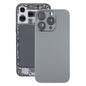 For iPhone 16 Pro Glass Original Battery Back Cover with Camera Lens Cover