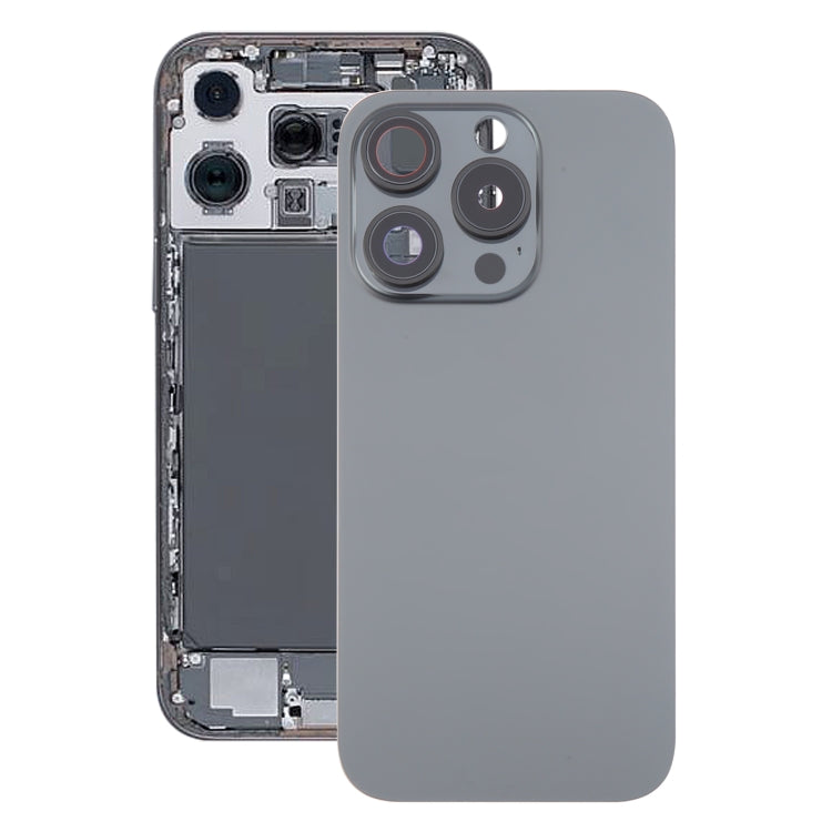 For iPhone 16 Pro Glass Original Battery Back Cover with Camera Lens Cover, For iPhone 16 Pro