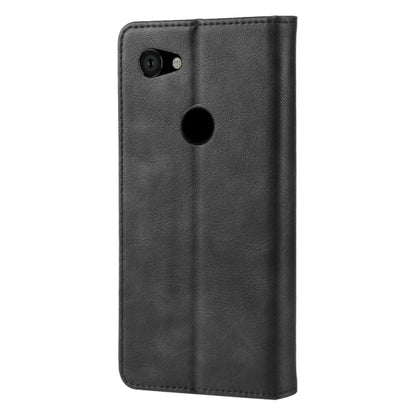 Magnetic Buckle Retro Crazy Horse Texture Horizontal Flip Leather Case for Google Pixel 3a , with Holder & Card Slots & Photo Frame, For Google Pixel 3a