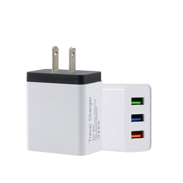 2A 3USB Mobile Phone Travel Charger US PLug