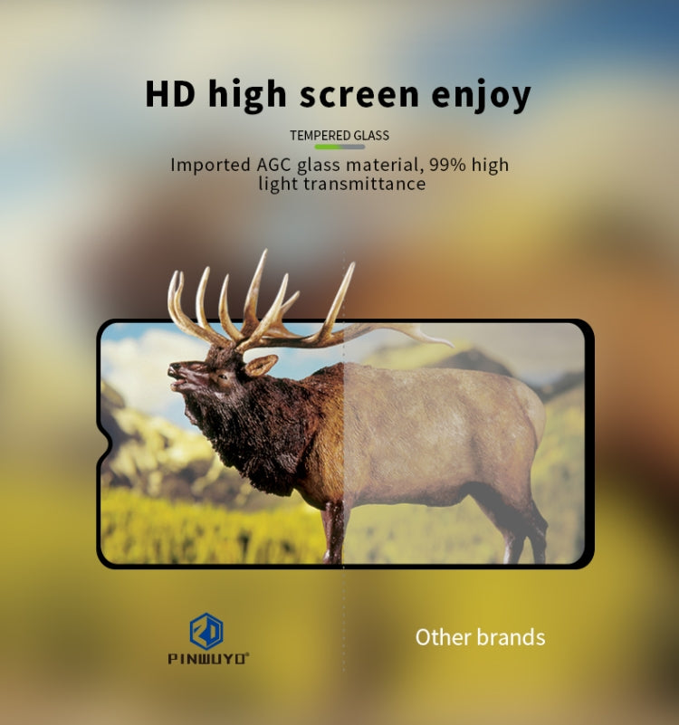 PINWUYO 9H 2.5D Full Screen Tempered Glass Film