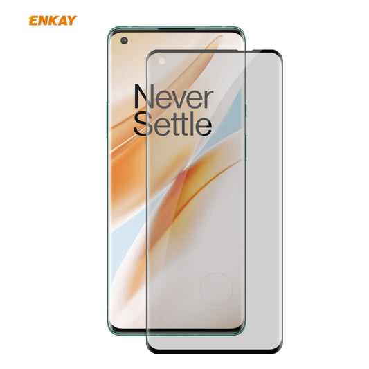 ENKAY Hat-Prince 0.26mm 9H 3D Curved Heat Bending Privacy Anti-spy Full Screen Tempered Glass Film