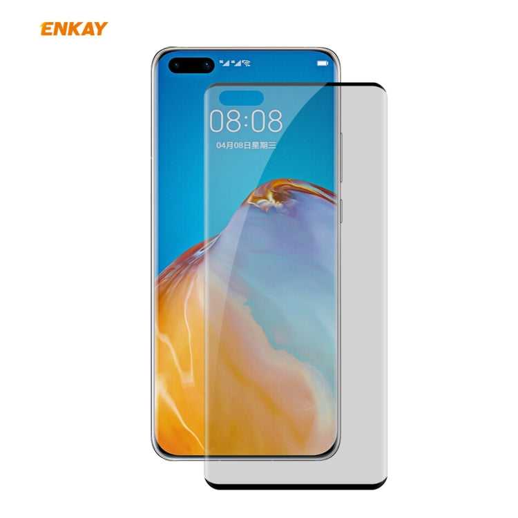ENKAY Hat-Prince 0.26mm 9H 3D Curved Heat Bending Privacy Anti-spy Full Screen Tempered Glass Film, For OnePlus 8 Pro, For OnePlus 8, For Huawei P40 Pro, For Xiaomi Mi 10 / Mi 10 Pro