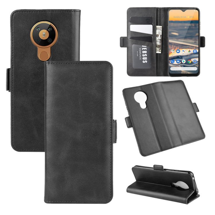 For Nokia 5.3 Dual-side Magnetic Buckle Horizontal Flip Leather Case with Holder & Card Slots & Wallet