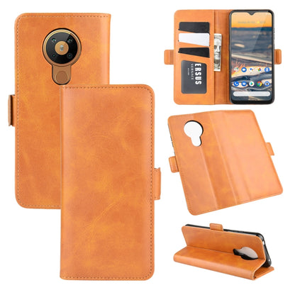 For Nokia 5.3 Dual-side Magnetic Buckle Horizontal Flip Leather Case with Holder & Card Slots & Wallet