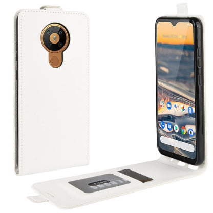 For Nokia 5.3 R64 Texture Single Vertical Flip Leather Protective Case with Card Slots & Photo Frame