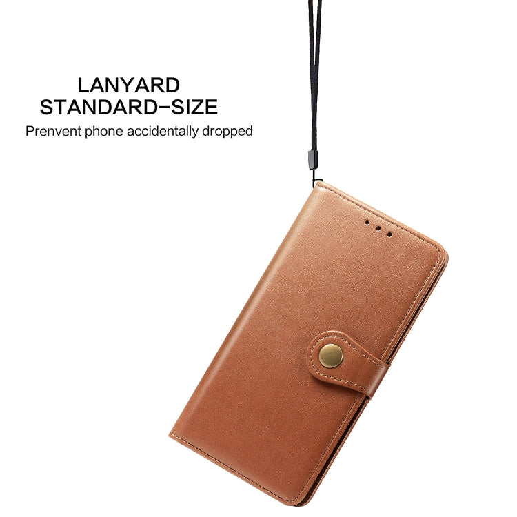 For Nokia 5.3 Retro Solid Color Leather Buckle Phone Case with Lanyard & Photo Frame & Card Slot & Wallet & Stand Function, For Nokia 5.3