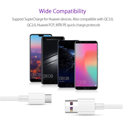 5A USB to USB-C / Type-C Mobile Phone Tablet PC Universal Super Fast Charging Data Cable, 1m, 1.5m