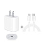 2 in 1 Single USB-C / Type-C Port Travel Charger + 3A PD 3.0 USB-C / Type-C to USB-C / Type-C Fast Charge Data Cable Set, Cable Length: 1m, 18W 1m