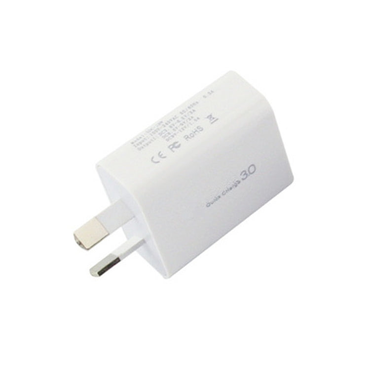 QC 3.0 18W 3A Single USB Interface Charger, AU Plug