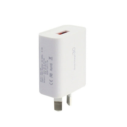 QC 3.0 18W 3A Single USB Interface Charger, AU Plug