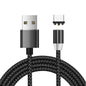 USB to USB-C / Type-C Magnetic Metal Connector Nylon Two-color Braided Magnetic Data Cable, Cable Length: 1m, USB-C / Type-C