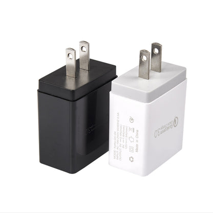 2 in 1 1m USB to Micro USB Data Cable + 30W QC 3.0 4 USB Interfaces Mobile Phone Tablet PC Universal Quick Charger Travel Charger Set, US Plug, Micro USB Set US Plug