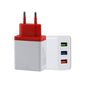 2 A 3USB Mobile Phone Travel Charger EU Plug