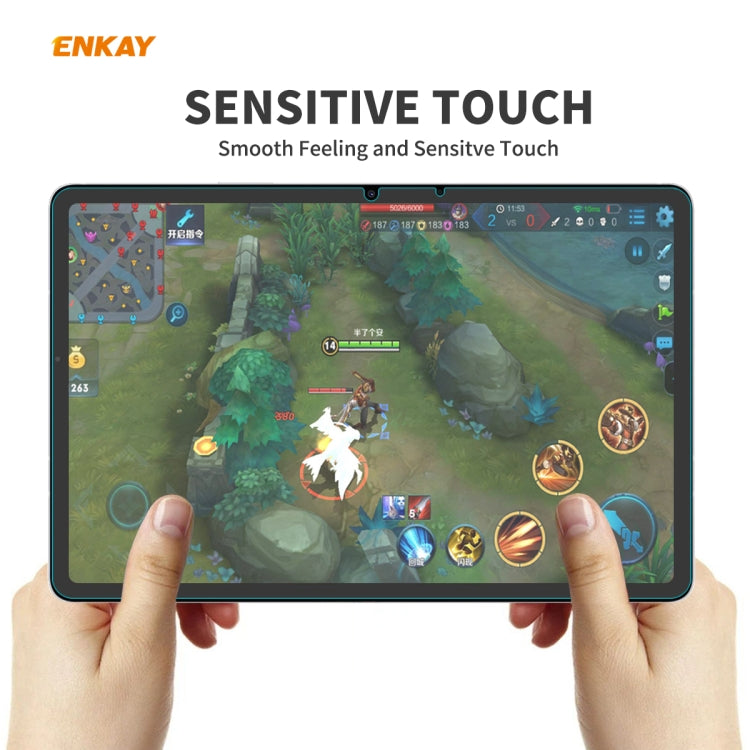 For Samsung Galaxy Tab S7 ENKAY Hat-Prince 0.33mm 9H Surface Hardness 2.5D Explosion-proof Tempered Glass Protector