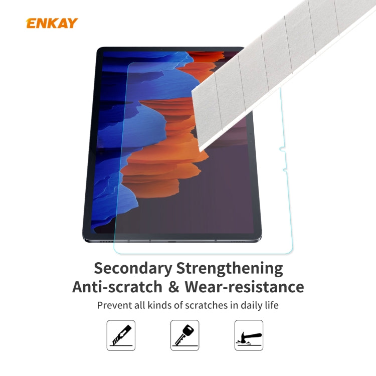 For Samsung Galaxy Tab S7 ENKAY Hat-Prince 0.33mm 9H Surface Hardness 2.5D Explosion-proof Tempered Glass Protector