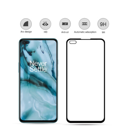 For Oneplus Nord mocolo 0.33mm 9H 2.5D Full Glue Tempered Glass Film, For Oneplus Nord