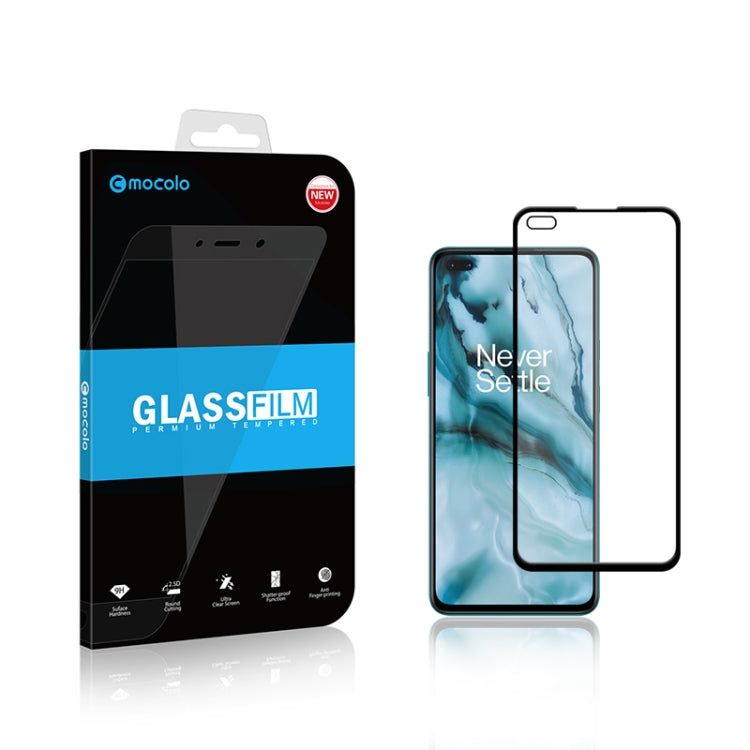 For Oneplus Nord mocolo 0.33mm 9H 2.5D Full Glue Tempered Glass Film