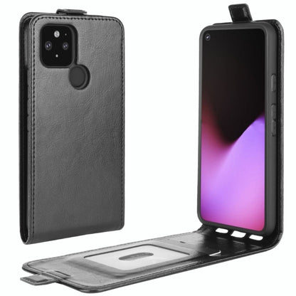 For Google Pixel 5 XL  R64 Texture Single Vertical Flip Leather Protective Case with Card Slots & Photo Frame, For Google Pixel 5 XL